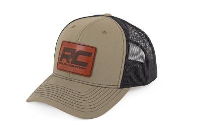 Rough Country Suspension Systems - Rough Country 84119 Hat Black Mesh RC Patch Brown/Leather Richardson 112
