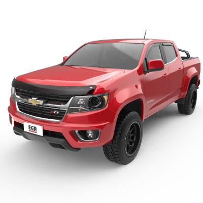 EGR - EGR 301391 Superguard Hood Guard Bugdeflector Smoke for 15-22 Chevy Colorado