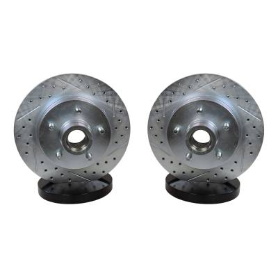 Baer Brake Systems - Baer Brakes 05516-020 GM Drum RWD Front Disc Brake Rotor Set