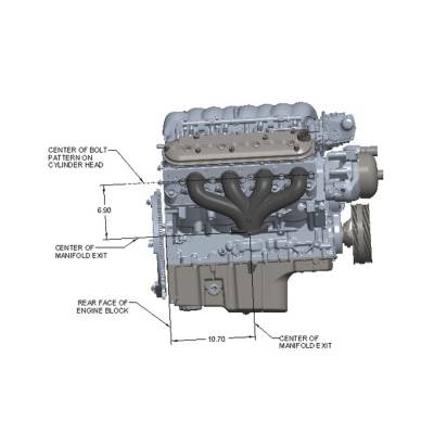 Hooker - Hooker BlackHeart 8504-3HKR Exhaust Manifold GM Car LS 290-427