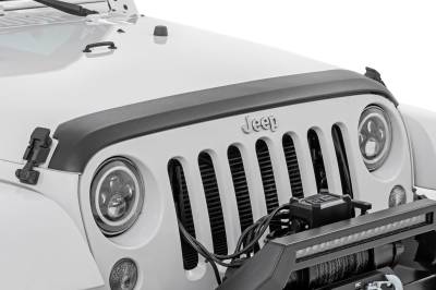 Rough Country Suspension Systems - Rough Country Trail Cladding Hood Protector Black for Wrangler JK TC105200