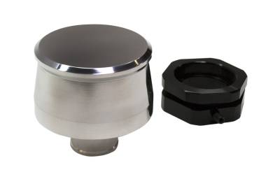PRW - PRW 4120444 Valve Cover Breather Push-In Round Billet Aluminum Polished Each