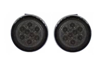 Quake LED - Quake LED QTE675 Front Grille Turn Signal Lights for Jeep Wrangler JK