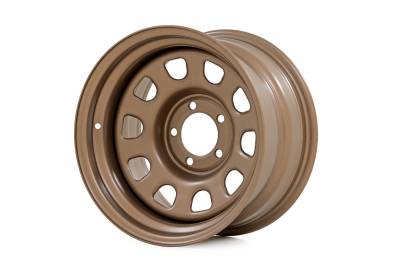 Rough Country Suspension Systems - Rough Country D-Window Wheel 15x8 5x4.5 -19mm Bronze RC158545B
