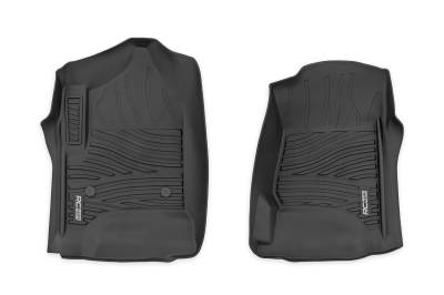 Rough Country Suspension Systems - Rough Country Front Floor Liners Black 14-18 Silverado/Sierra FF-2141