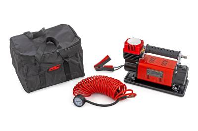 Rough Country Suspension Systems - Rough Country Portable 12V 150 PSI Twin Motor Air Compressor w/Bag RS200A
