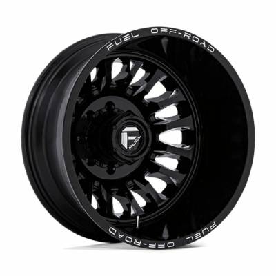 Fuel 1PC - Fuel Off Road D868 ARC DUALLY 20x8.25 8x200 104mm Gloss Black/Milled D868208292