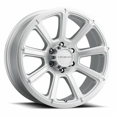 Vision Wheel - Vision Wheel 353 Turbine 17X8.5 6x5.5 18mm Winter Silver 353-7883WPS18