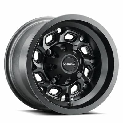 Vision Wheel - Vision Wheel 361 Spyder 14X7 4x110 2.5mm Matte Black 361-147110MB4