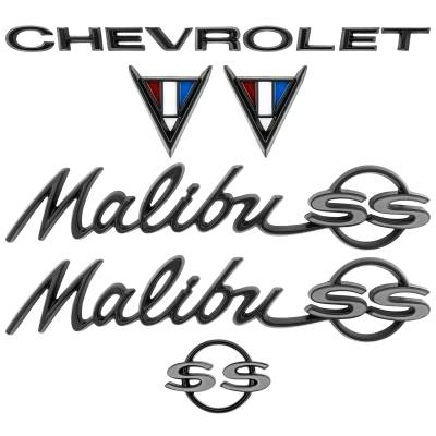 Trim Parts - Trim Parts 4100G 64-67 Chevrolet Malibu Emblem Set