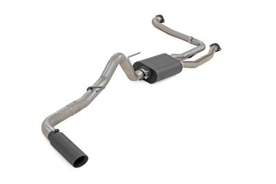 Rough Country Suspension Systems - Rough Country Cat-Back Dual Exhaust System for 22-24 Nissan Frontier 96122