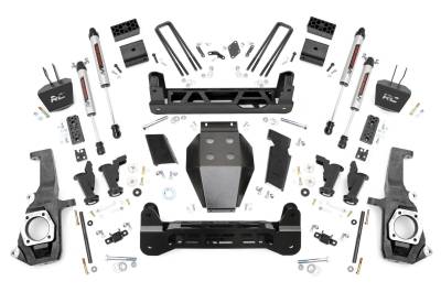 Rough Country Suspension Systems - Rough Country 10370 5" Suspension Lift Kit 11-19 Silverado/Sierra HD