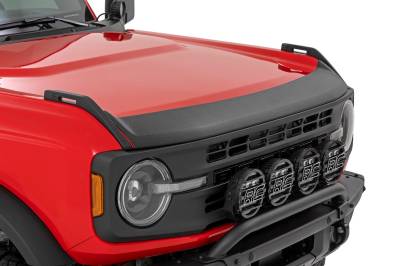 Rough Country Suspension Systems - Rough Country Trail Cladding Hood Protector Black Ford Bronco TC105204