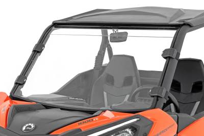 Rough Country Suspension Systems - Rough Country Front UTV Full Windshield for Can-Am Maverick Sport 98101930