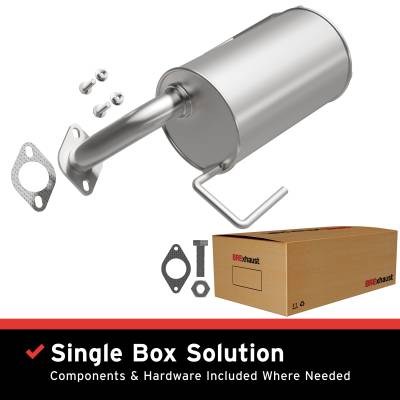 BRExhaust - BRExhaust 108-0081 Direct-Fit Rear Muffler Kit