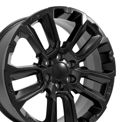 OE Wheels LLC - OE Wheels CV68-22090-6550-28B1 22" Replica CV68 Suburban 1500 22x9 Satin Black