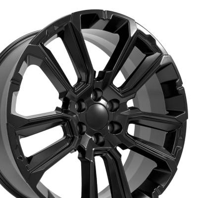 OE Wheels LLC - OE Wheels CV68-24100-6550-28B1 Replica CV68 Suburban 1500 24x10 Satin Black