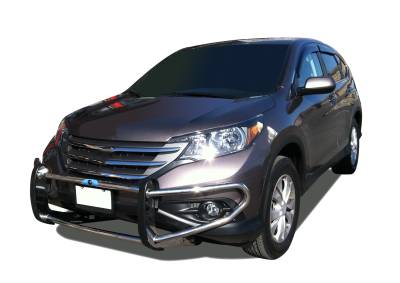 Black Horse Off Road - Black Horse 15HOCRSS Stainless Front Bumper Guard for 07-16 Honda CR-V