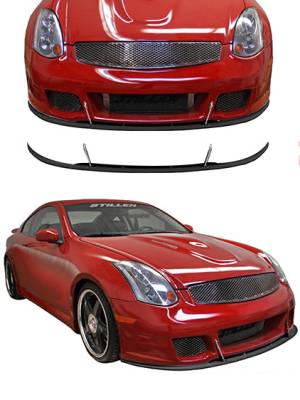 Stillen - Stillen 1036009SP Front Splitter Series 2 Fascia for 03-07 Infiniti G35 Coupe