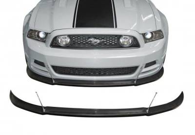 Stillen - Stillen KB417214 Front Splitter w/Turnbuckles for 13-14 Ford Mustang