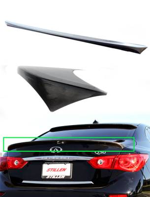 Stillen - Stillen KB11223 Unpainted Rear Spoiler Wing for 14-17 Infiniti Q50