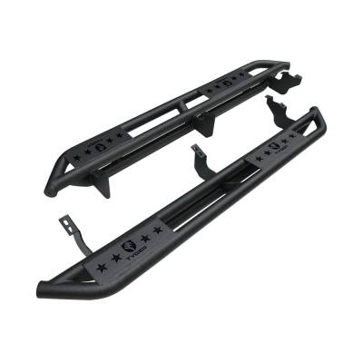 TYGER Auto - Tyger TG-AM2T20148 Black Textured Side Step Rails for 10-22 Toyota 4Runner