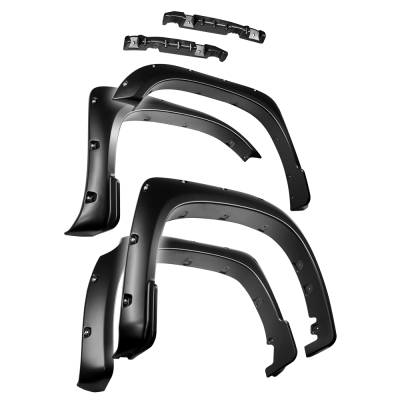 TYGER Auto - Tyger TG-FF8T4178 Smooth Matte Black Fender Flares for 14-20 Toyota Tundra
