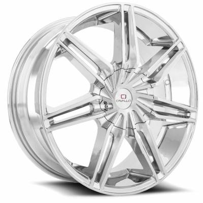 Cavallo - Cavallo Wheel CLV-19 22x9.5 6x135/5.5 25mm Chrome CLV-19229561351397+25C