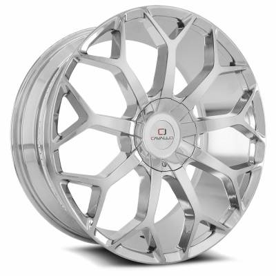 Cavallo - Cavallo Wheel CLV-22 22x9.5 5x115/5.0 15mm Chrome CLV-2222955115127+15C