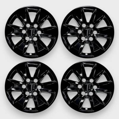 Trim Illusion - Trim Illusion WSK729-17BLK 17" OE Wheel Skin Covers Black Silverado/Sierra