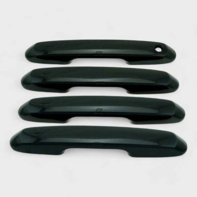 Trim Illusion - Trim Illusion DH6337BLK Front/Rear Door Handle Covers Black for Land Cruiser