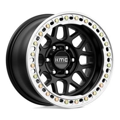 KMC - KMC KM235 GRENADE CRAWL BEADLOCK 17x9 6x5.5 -38mm Satin Black KM23579060738N