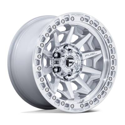 Fuel 1PC - Fuel 1PC D883 COVERT 17x9 6x5.5 1mm Silver w/Machined Face D88317908450
