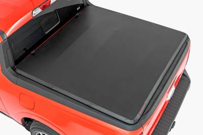 Rough Country Suspension Systems - Rough Country Soft Tri-Fold Tonneau Cover 22-25 Ford Maverick 4.5' 41534600A