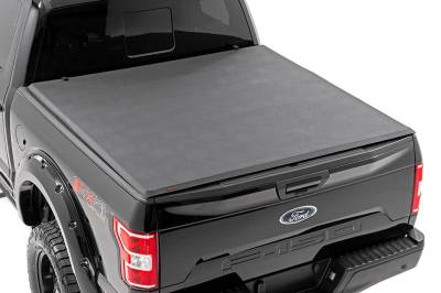 Rough Country Suspension Systems - Rough Country 41515550A Soft Tri-Fold Tonneau Cover for 15-20 Ford F150 5.5'