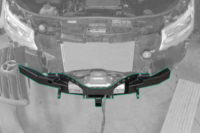 Van Compass - Van Compass 4099 Freightliner Mercedes-Benz Bumper Front Center