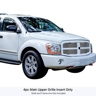 APS - APS Stainless Billet Grille-Polish for 04-06 Dodge Durango GR04FFD44S