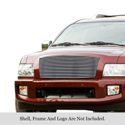 APS - APS Stainless Billet Grille-Polish for 04-10 Infiniti QX56 GR14HED47S