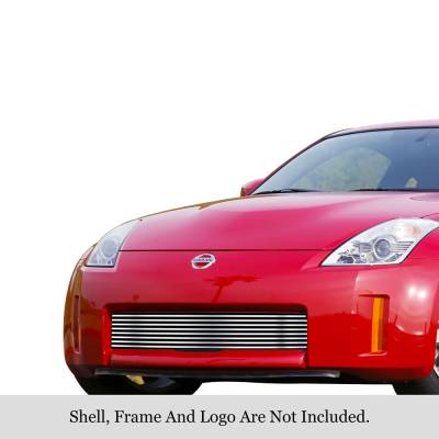 APS - APS Stainless Billet Bumper Grille-Polish for 03-05 Nissan 350Z GR14FED15S