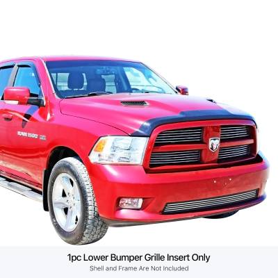 APS - APS Stainless Billet Bumper Grille-Polish for 09-12 Ram 1500 GR04FFH83S