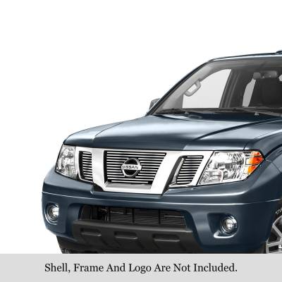 APS - APS Stainless Billet Grille-Polish for 05-08 Nissan Frontier GR14FFD32S
