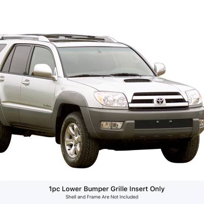 APS - APS Stainless Billet Bumper Grille Black for 03-05 Toyota 4Runner GR20FED25J