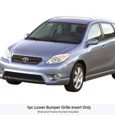 APS - APS Stainless Billet Bumper Grille Black for 03-08 Toyota Matrix GR20FED27J