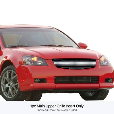 APS - APS Stainless Billet Grille-Polish for 05-06 Nissan Altima GR14HED11S