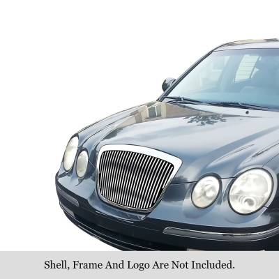 APS - APS Stainless Billet Grille-Polish for 04-06 Kia Amanti GR11HGJ06S