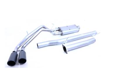 Gibson Performance Exhaust - Gibson Performance 65588B Black Elite Cat-Back Dual Sport Stainless Exhaust