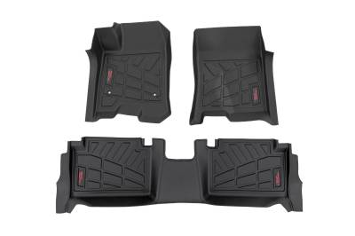 Rough Country Suspension Systems - Rough Country Front/Rear Floor Liners Black 23-26 Colorado/Canyon Crew SM21313