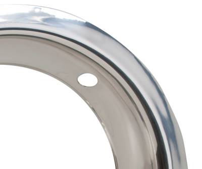 Wheel Vintiques - Wheel Vintiques 3002-A-1 15" TRim Ring 3" Round Ss