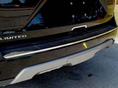 Quality Automotive Accessories - QAA BI58383 1Pc Stainless Steel Rear Bumper Trim for 2018-2025 Ford Expedition