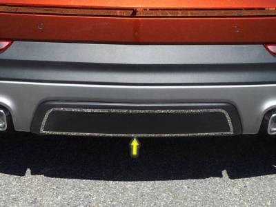 Quality Automotive Accessories - QAA BI59210 1Pc Stainless Steel Rear Bumper Trim for 2019-2025 Cadillac XT4